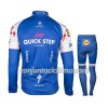Conjunto Maillot + culotte largo ciclismo 2017 Quick-Step Floors Niños N001